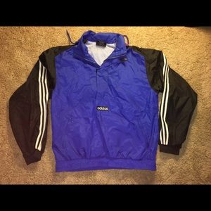 Adidas Blue & Black Windbreaker